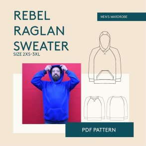 Rebel Raglan Crew str. 2XS - 3XL - Wardrobe by me