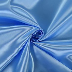 Satin 59,- Ensfarvet - Bl himmel