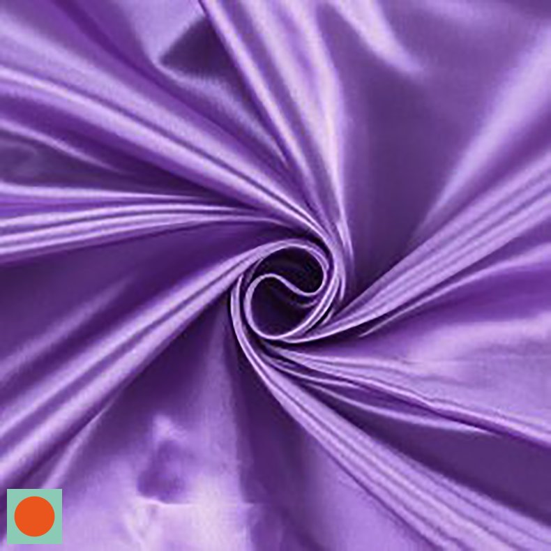 Satin 59,- Ensfarvet - Lilla