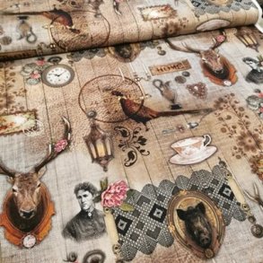 Kraftig bomuld 169,- Foto print - Jagt vintage 