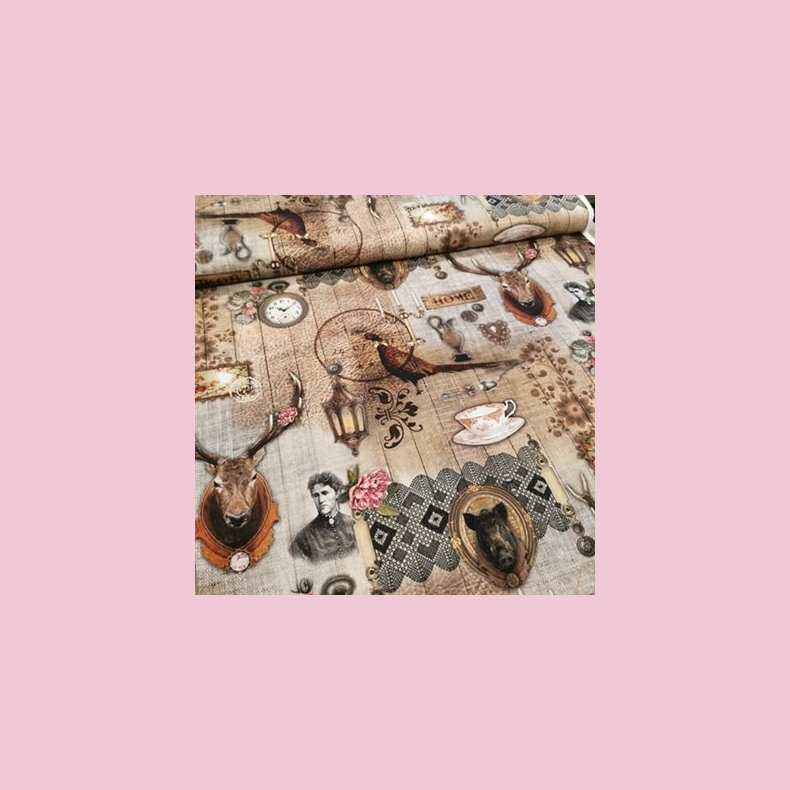 Kraftig bomuld 169,- Foto print - Jagt vintage 