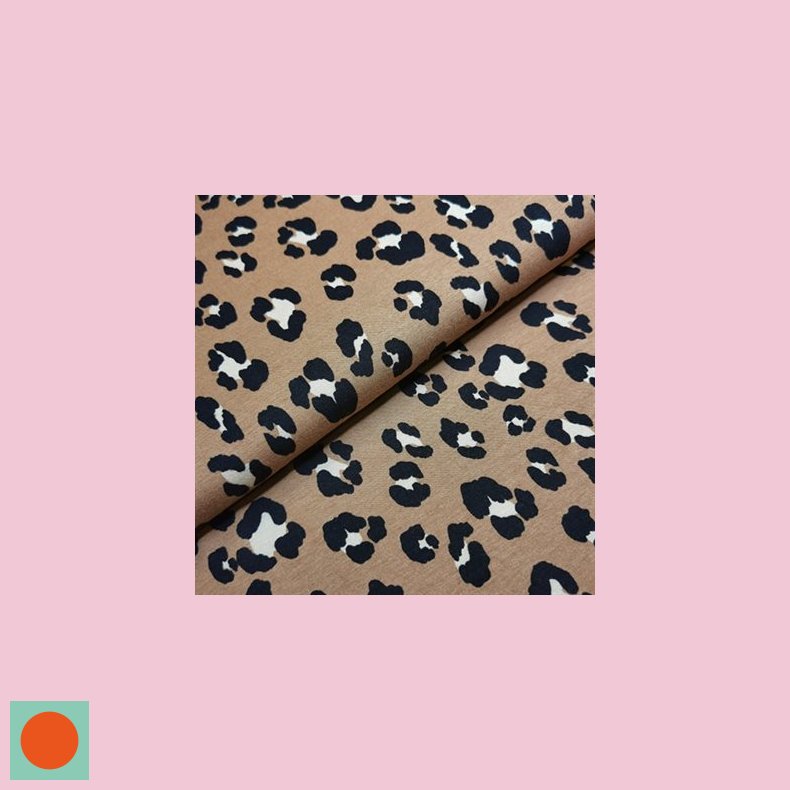 Viskose Jersey 149,- Leopard brun