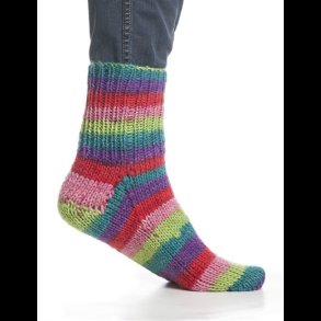 Raggan - Strmpegarn Pind 4 - Uld(Superwash) + Nylon MULTICOLOR REGNBUE