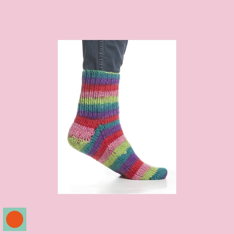 Raggan - Strmpegarn Pind 4 - Uld(Superwash) + Nylon MULTICOLOR REGNBUE