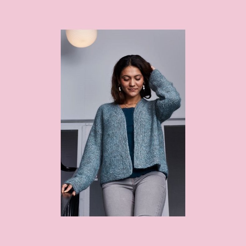 Kamma Strikke Opskrift Tr�je med Perlestrik