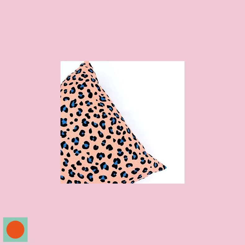Kraftig bomuld 169,- Leopard laks bl
