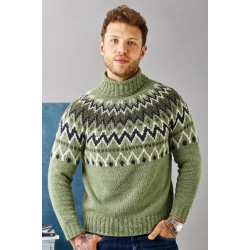 Opskrift // Luna Strikke Herre Sweater Med Mnster