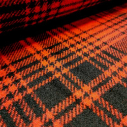 Jacquard Brokade // Skotsk Tern Brun Rd Sort  