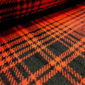 Jacquard Brokade // Skotsk Tern Brun Rd Sort  