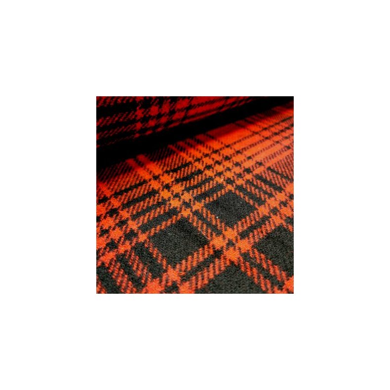 Jacquard Brokade // Skotsk Tern Brun Rd Sort  