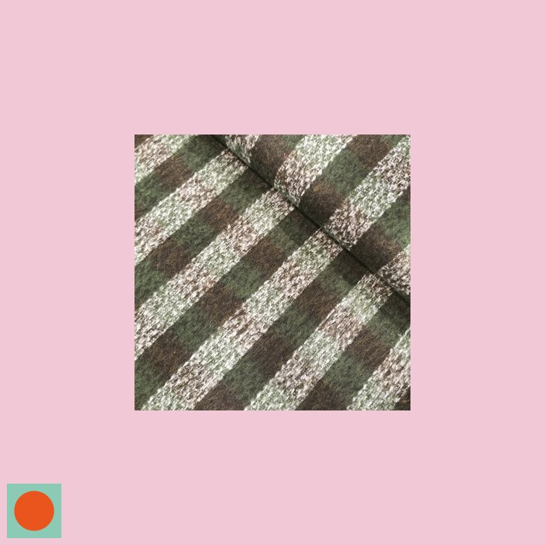 Jacquard Brokade 399,- Tern Stribet Brstet grn hvid