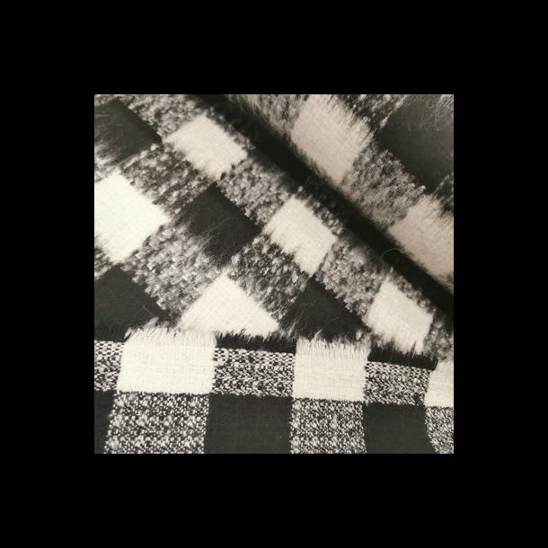 Jacquard Brokade 399,- Tern Stribet Brstet Sort hvid