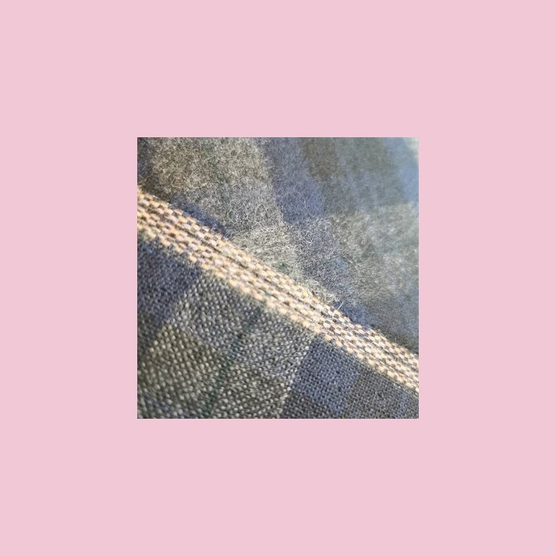 Jacquard Brokade // Skotsk Tern B�rstet Bl� Sort Gr� 