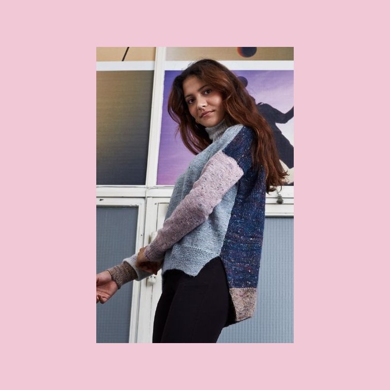 Kamma Strikke Opskrift Sweater Med Slids