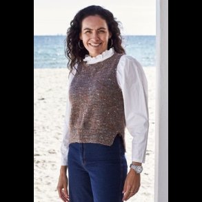 Kamma Strikke Opskrift Vest Med Slids